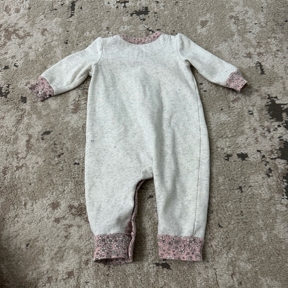 Gap Baby Fleece Long Sleeve One-Piece Size 3-6 Months - Picture 2 of 3
